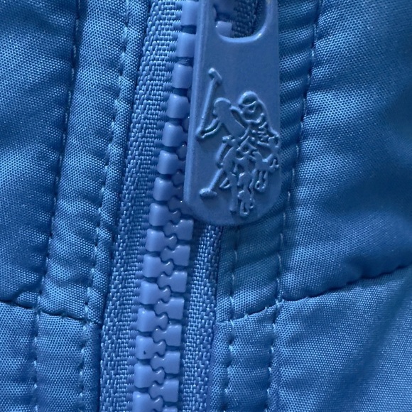 470 U.S. Polo Assn.| EUC Women’s Blue Pink Logo Thick Puffer Vest (Size L) - Picture 6 of 12